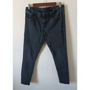 Buckle Black Jeans Women 29x27 Black Skinny Ankle Mid Rise Denim
